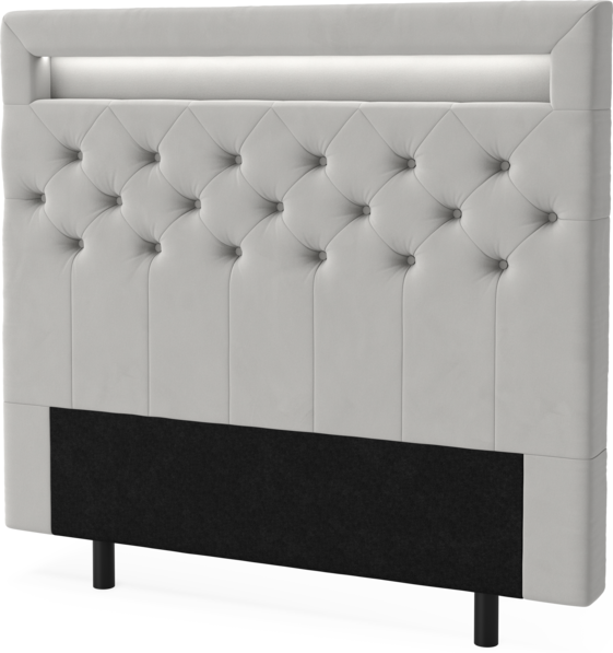New York led - Sänggavel, 90-210 cm - Grå