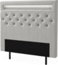 New York led - Sänggavel, 90-210 cm - Grå