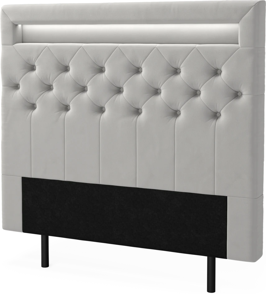 New York led - Sänggavel, 90-210 cm - Grå