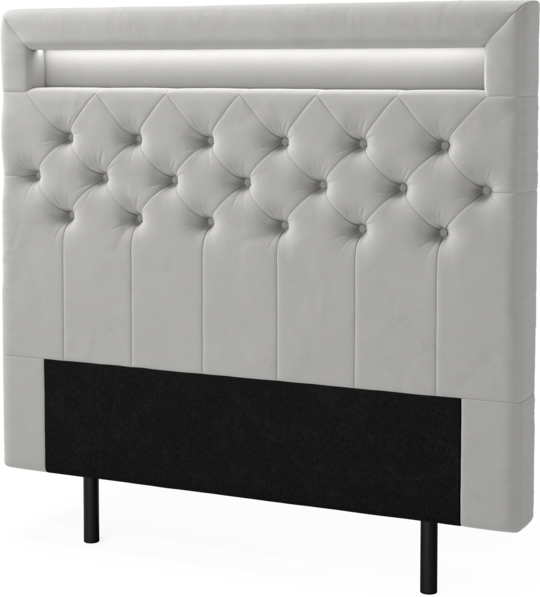New York led - Sänggavel, 90-210 cm - Grå
