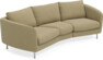Madison - 3-sits soffa svängd, 70 cm - Gul