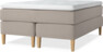 Delux Exclusive - Kontinentalsäng, dubbelsäng med bäddmadrass - Beige