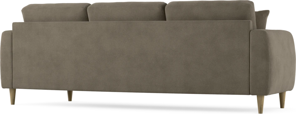 Eden - 3-sits soffa svängd - Beige