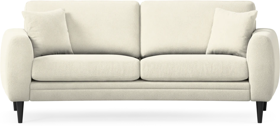 Eden - 2,5-sits soffa svängd - Vit