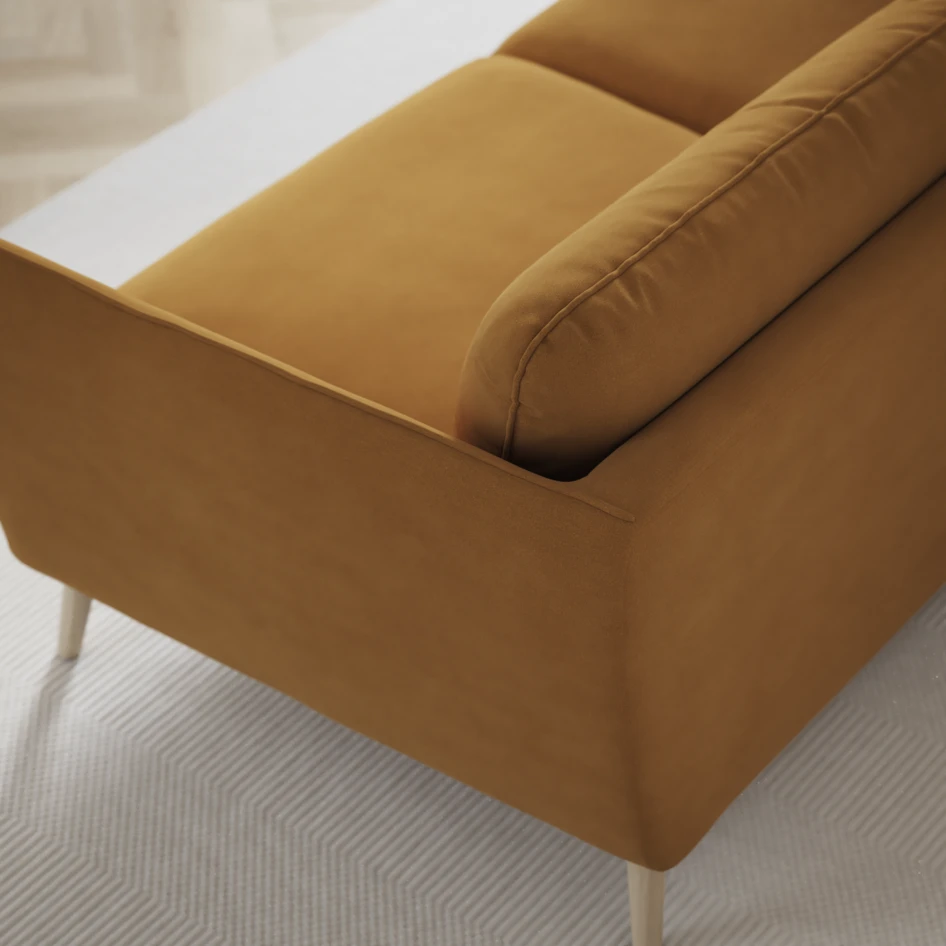 Madison Lux - Hörnsoffa 2+3-sits, hörn 2 - Gul