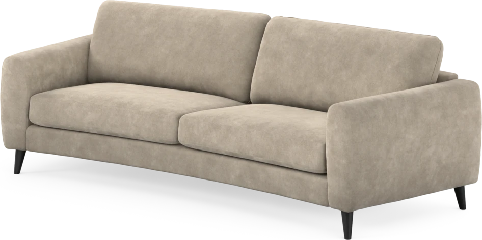 Bridge - 3-sits soffa svängd - Beige