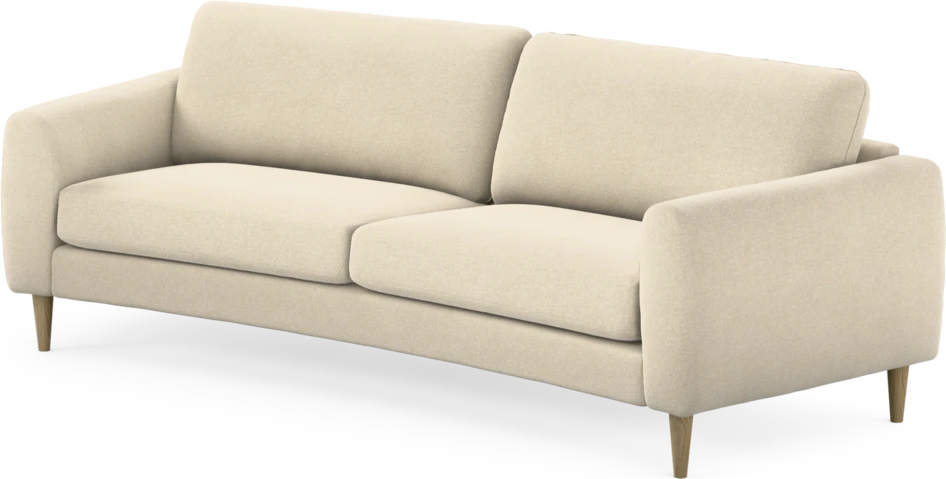 Bridge - 3-sits soffa svängd - Beige