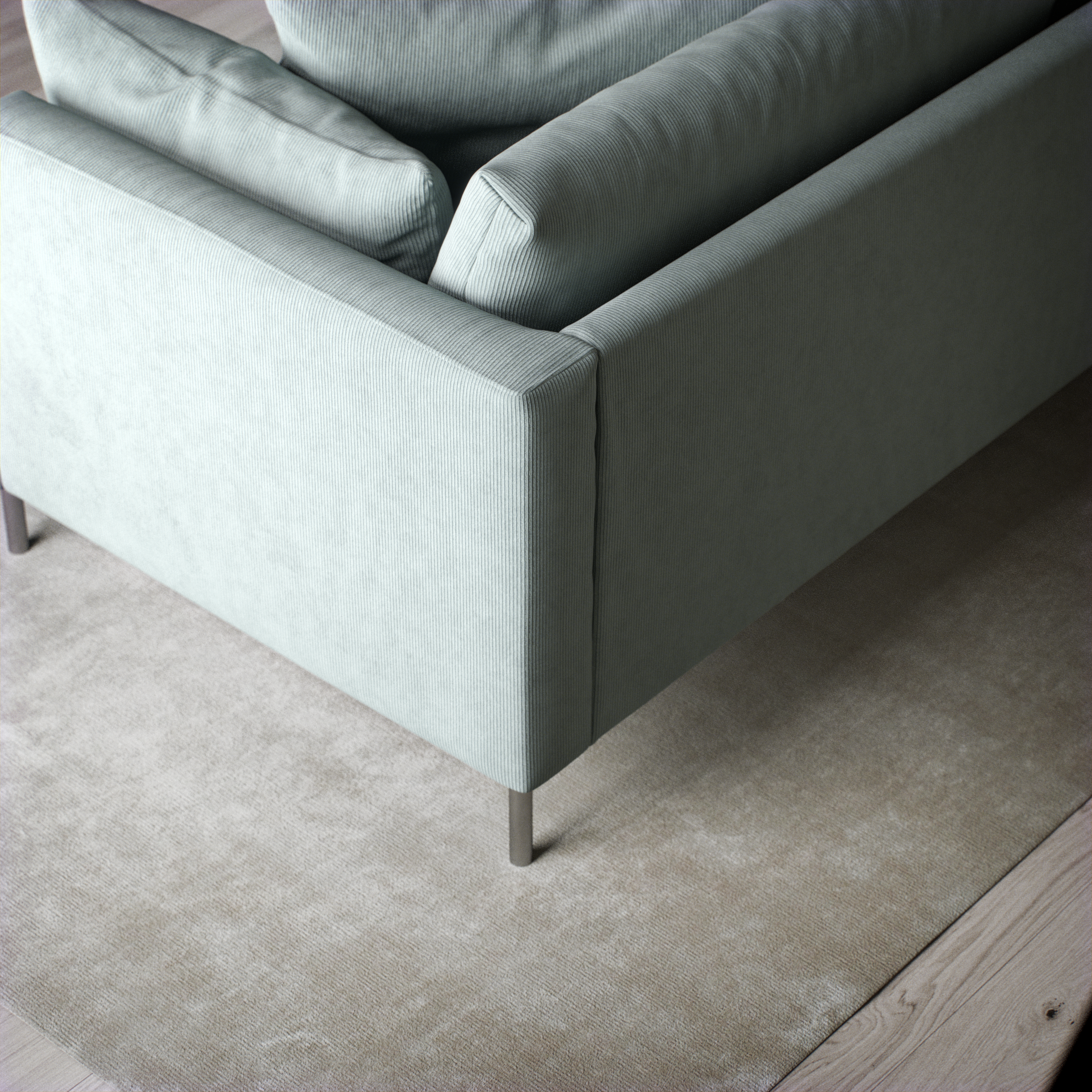 Harper - 3-sits soffa, hel dyna - inspiration