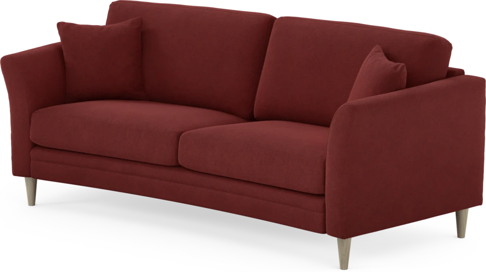 Eden - 2,5-sits soffa svängd - Röd