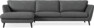 Madison Lux - 3-sits soffa med schäslong vänster - Grå