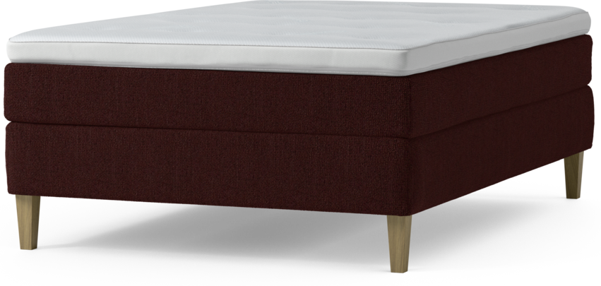Delux Sense - Kontinentalsäng, enkelsäng 140 cm med bäddmadrass och sängben