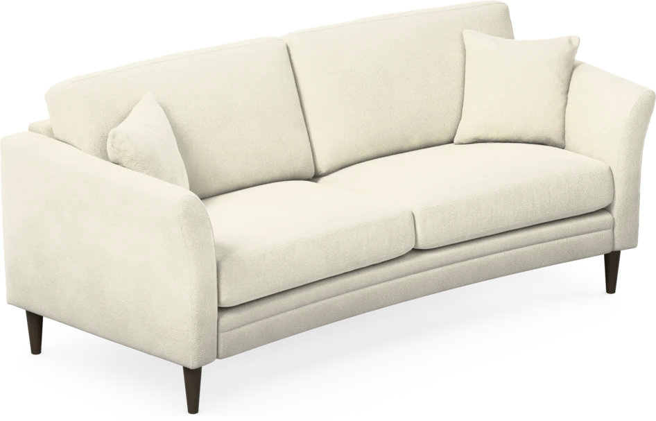 Eden - 2,5-sits soffa svängd - Vit