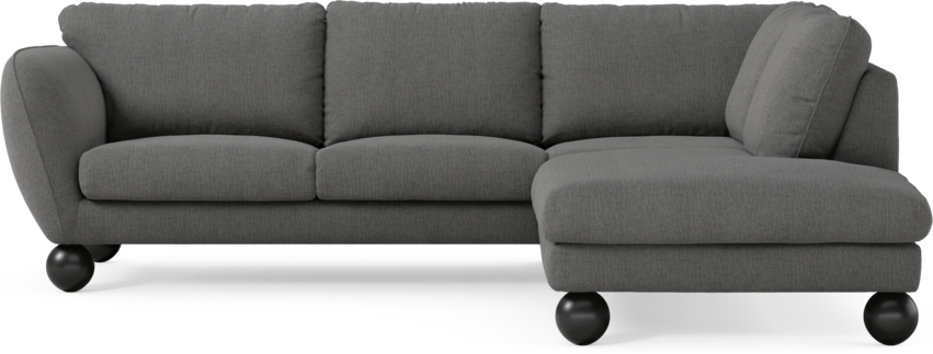 Madison Lux - 2-sits soffa med divan höger - Grå