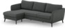 County - 3-sits soffa med flyttbar schäslong - Grå