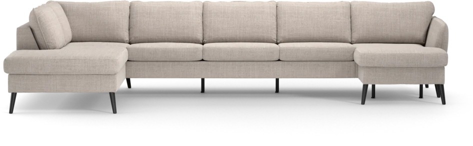 County - 4-sits soffa med divan vänster och schäslong höger - Beige