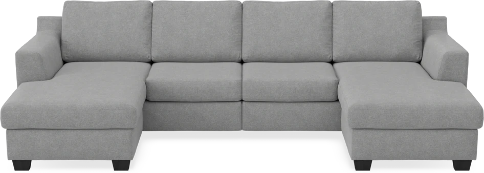 Friday - 2-sits soffa med två schäslonger - Grå