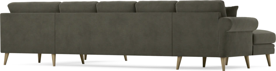 Eden - 3-sits soffa med schäslong vänster och divan höger - Grå