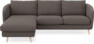 Madison Lux - 2-sits soffa med schäslong vänster - Grå