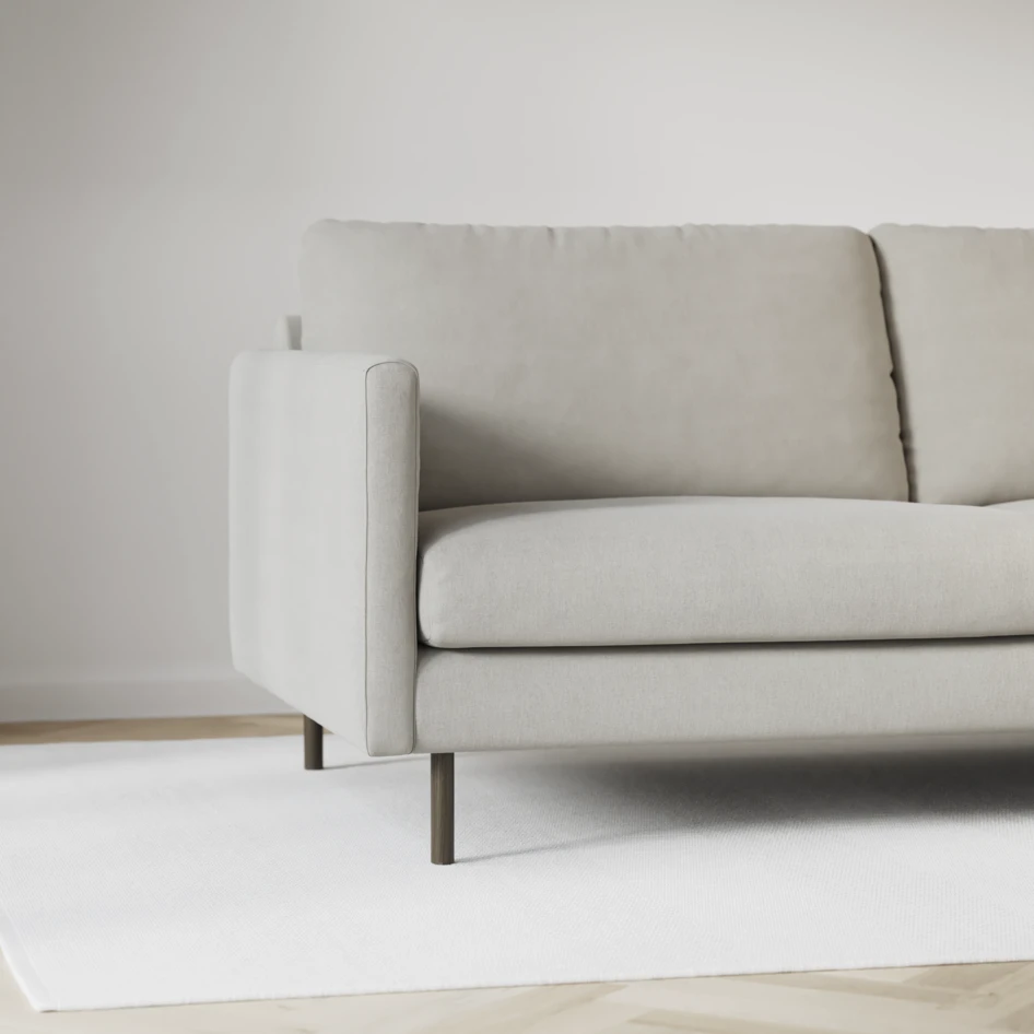 Madison Lux - 2-sits soffa med divan vänster och höger - Grå