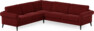Bridge - Hörnsoffa, 2+3-sits - Röd