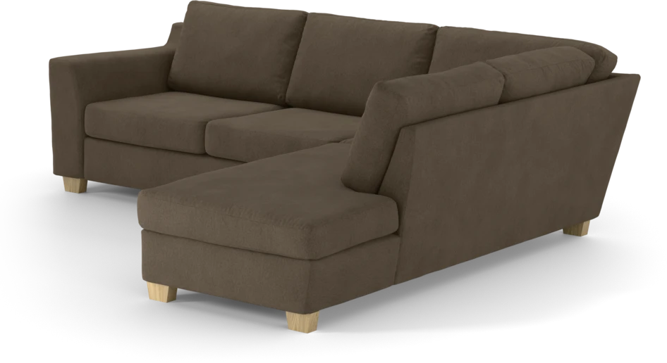 Friday - 2,5-sits soffa med divan höger - Brun