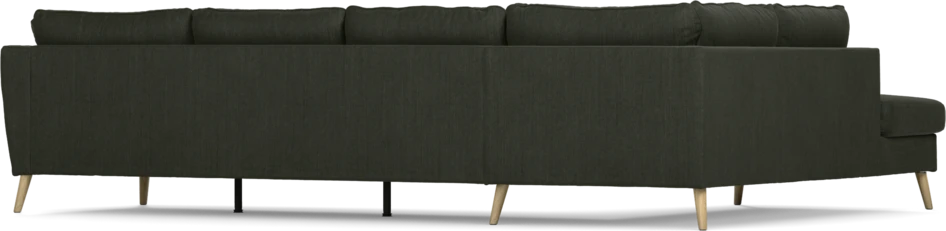 County - 3-sits soffa med divan vänster - Grön