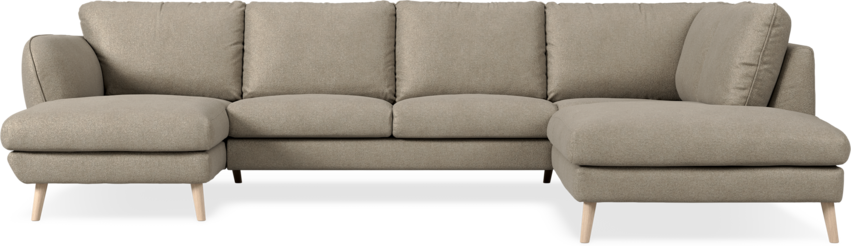 Madison Lux - 2-sits soffa med schäslong vänster och divan höger - Beige
