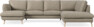 Madison Lux - 2-sits soffa med schäslong vänster och divan höger - Beige