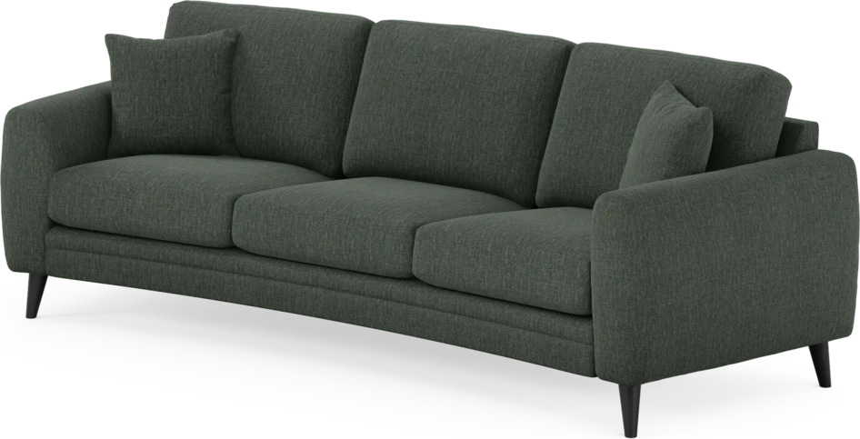 Eden - 3-sits soffa svängd - Grön