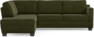 Friday - 2,5-sits soffa med divan vänster - Grön