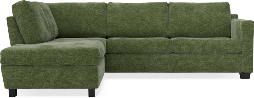 Friday - 2,5-sits soffa med divan vänster - Grön