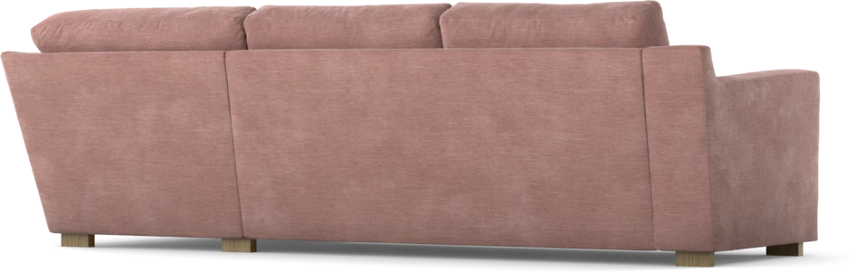 Friday - 2,5-sits soffa med divan höger - Rosa