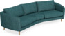 Madison - 3-sits soffa svängd, 90 cm - Turkos