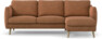 Madison - 2-sits soffa med schäslong höger - Orange