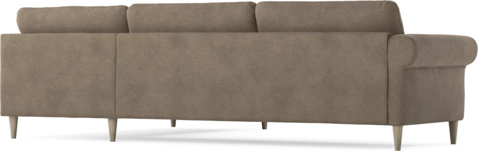 Bridge - 3-sits soffa med divan höger - Brun