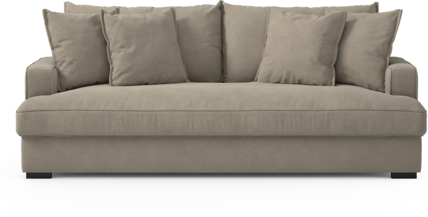 Mila - 3-sits soffa, hel dyna - Beige