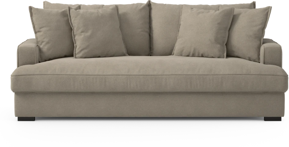 Mila - 3-sits soffa, hel dyna - Beige