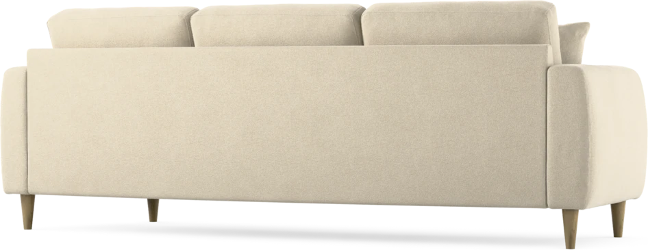 Eden - 3-sits soffa svängd - Beige