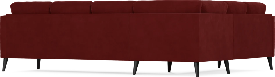 Eden - Hörnsoffa, 2+3-sits - Röd