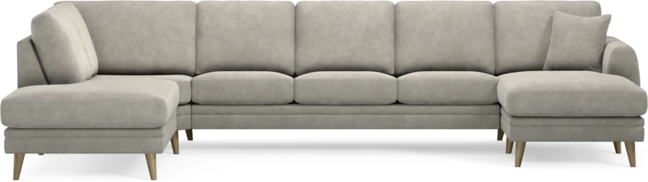 Eden - 3-sits soffa med divan vänster och schäslong höger - Grå