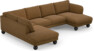 Madison Lux - 2-sits soffa med divan vänster och schäslong höger - Brun