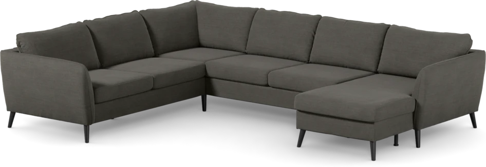 County - Hörnsoffa, 2+3-sits med schäslong höger - Grå