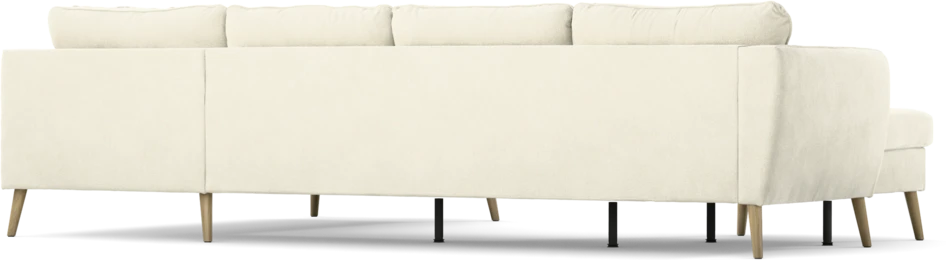 County - 3-sits soffa med schäslong vänster och divan höger - Vit
