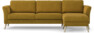 Bridge - 3-sits soffa med schäslong höger - Gul