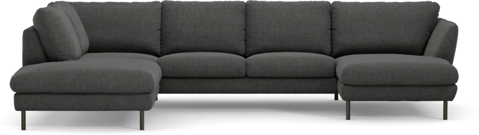 Madison - 2-sits soffa med divan vänster och schäslong höger - Grå