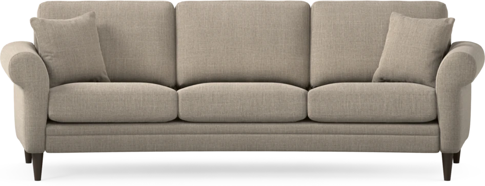 Eden - 3-sits soffa svängd - Beige