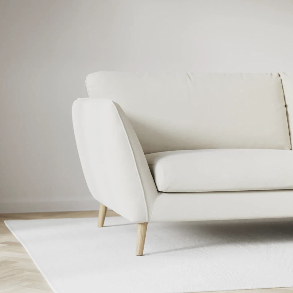 Madison Lux - 2-sits soffa med divan vänster och höger - Vit