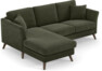 Eden - 2-sits soffa med schäslong - Grön