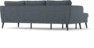 County - 3-sits soffa med flyttbar schäslong - Blå