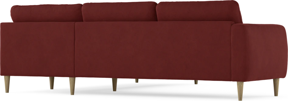 Bridge - Hörnsoffa, 2+2-sits - Röd
